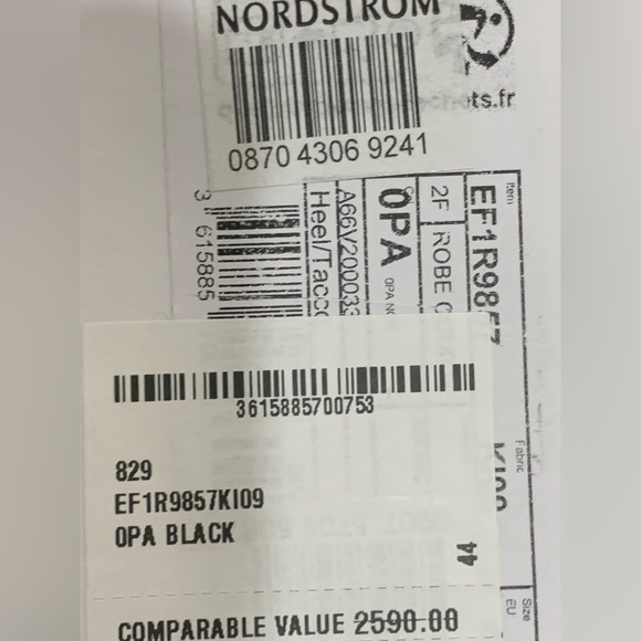 Balmain Plunging Long-Sleeve Rib Knit Mini Dress Size 44 - Picture 10 of 16